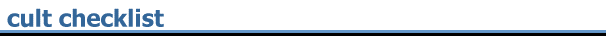 cult checklist